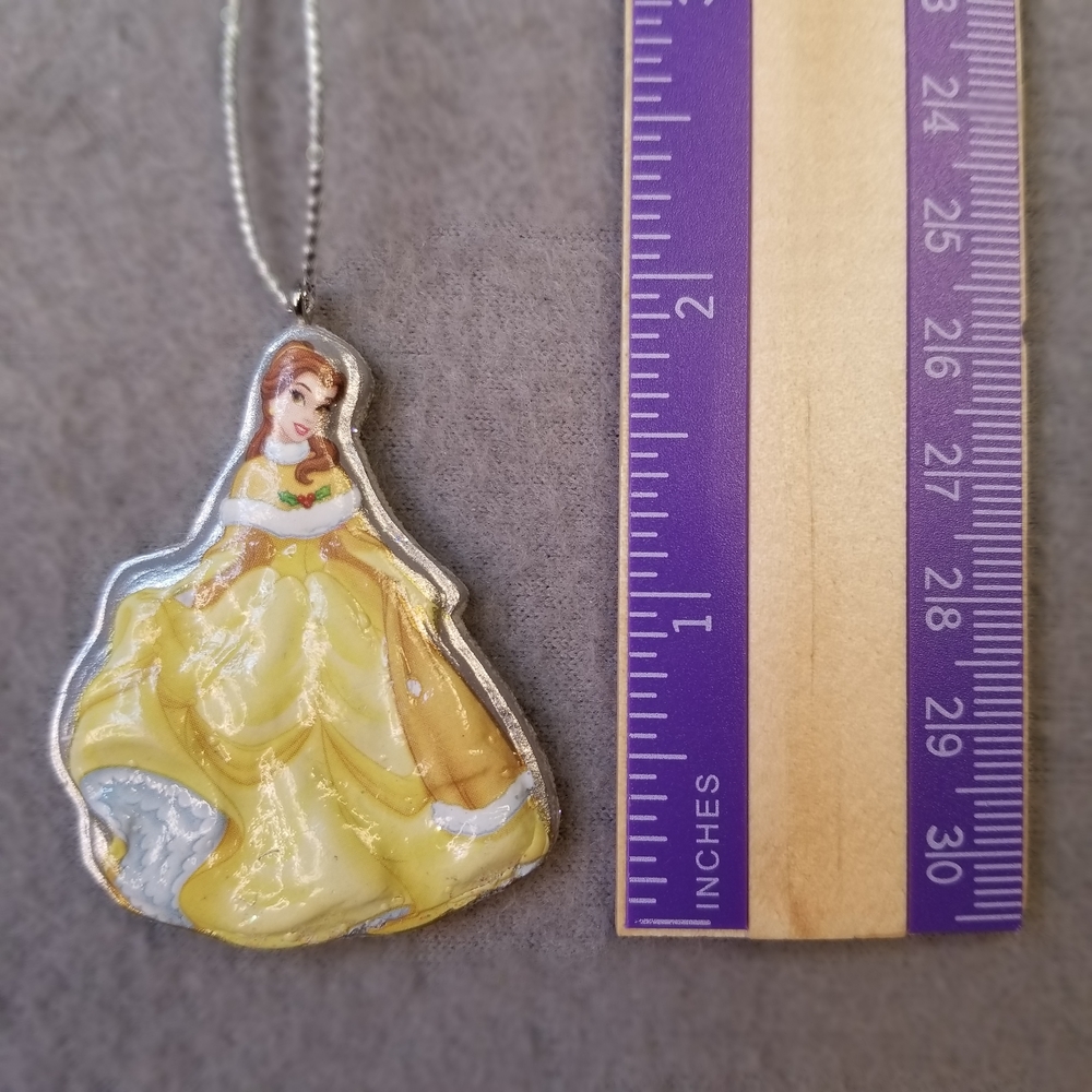 Set of 4 Disney Princess Christmas Ornaments Snow White Rapunzel Belle Tiana - Picture 9 of 10